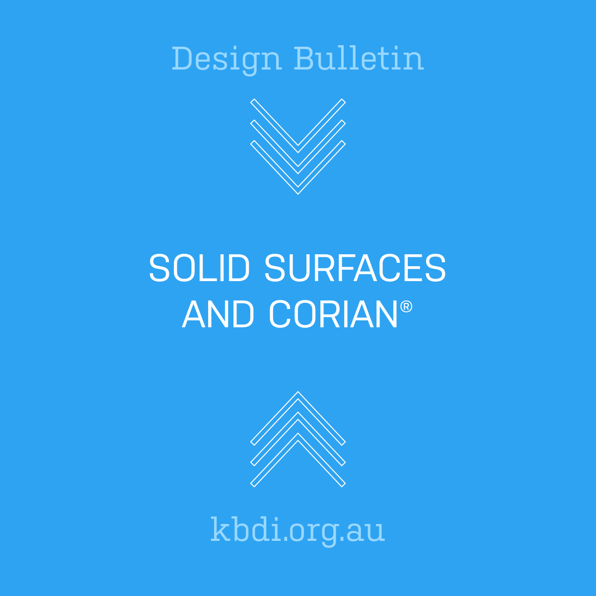 Design Bulletin - Solid Surfaces and Corian